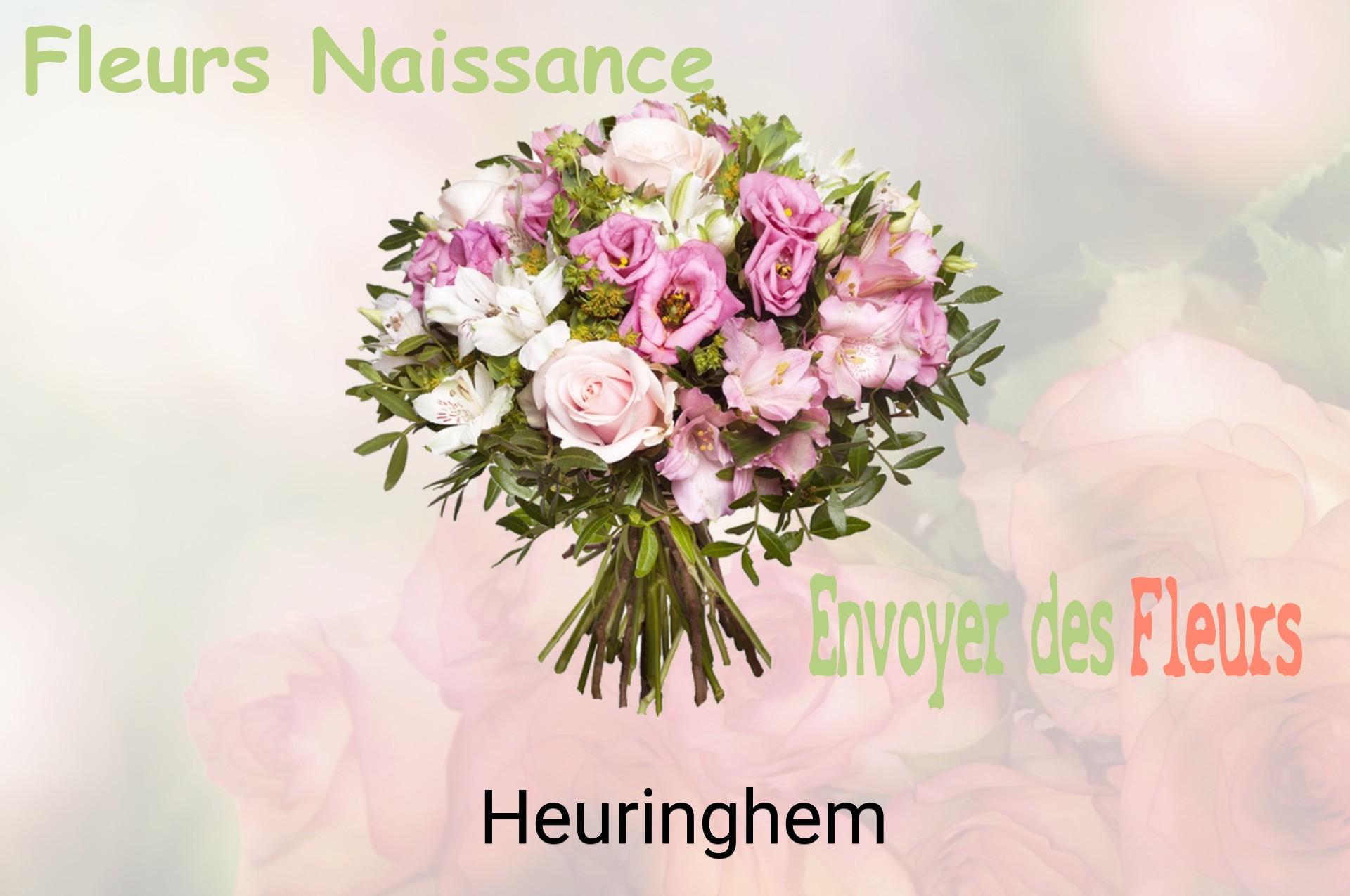 Bouquet de fleurs de naissance livré à Heuringhem